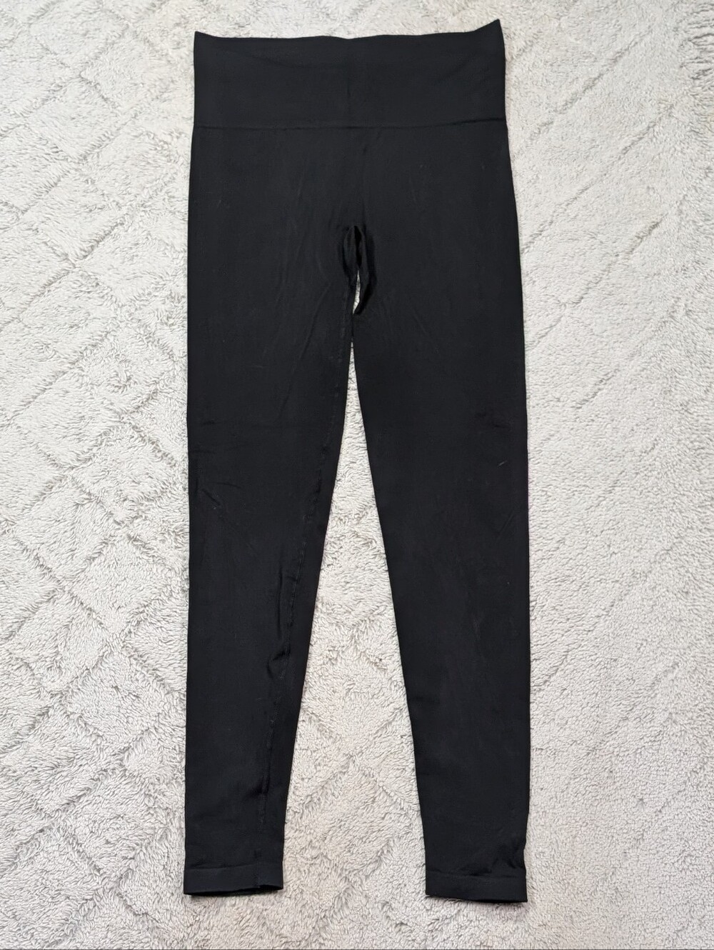 Skims Leggings Womens L Black Soft Smoothing Seamless Second Skin Ankle
